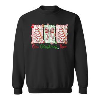 Oh Christmas Tree Coquette Christmas Preppy Cookie Baking Sweatshirt - Thegiftio UK