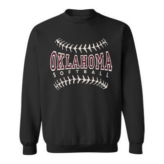 Oklahoma Softball Stitches Sweatshirt | Seseable FR