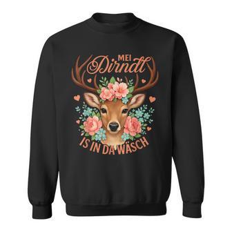 Oktoberfest Mein Dirndl Ist In Der Wäsche Sweatshirt - Seseable