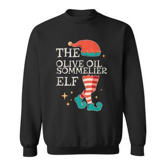 Olive Oil Sommelier Elf Christmas Olive Oil Lover Sweatshirt - Thegiftio UK