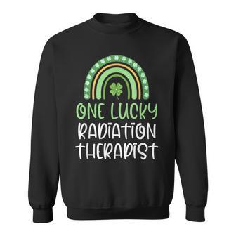 One Lucky Radiation Therapist St Patrick's Day Therapy Sweatshirt | Mazezy