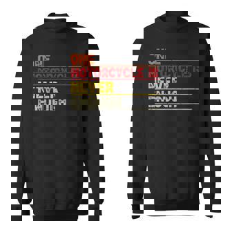 One Motorcycle Is Never Enough Biker Rider Sweatshirt Unisex | Mazezy