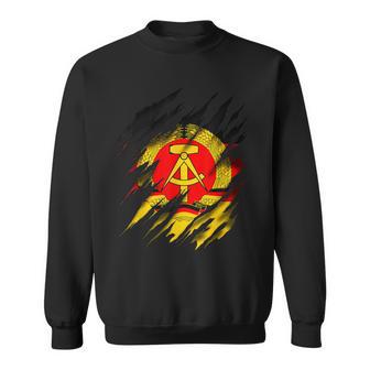 Ossi Fan Kleidung Retro Ostdeutschland Flagge Ddr Sweatshirt - Geschenkecke