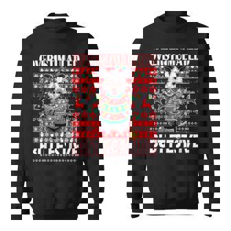 Overstimulated But Festive Ugly Xmas Sweatshirt - Thegiftio