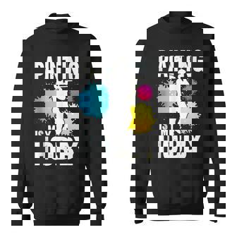 Painting Is My Hobby Paintball Player Paint Shooting Air Gun Tank Top Sweatshirt Unisex | Mazezy