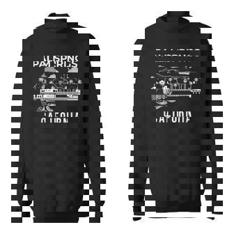 Palm Springs Skyline California Souvenir Palm Springs Sweatshirt | Mazezy