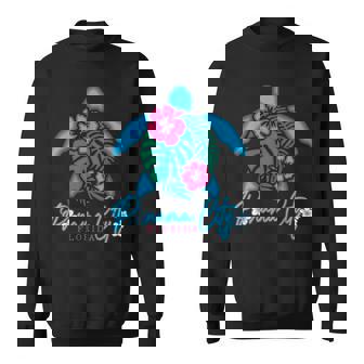 Panama City Florida Sea Turtle Hibiscus Tropical Vacation Sweatshirt Unisex | Mazezy