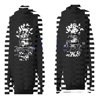 Panda Gym Kinda Fit Sorta Fat Workout Chubby Weightlifting Sweatshirt Unisex | Mazezy