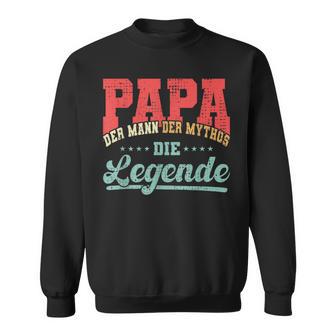 Papá El Hombre Del Mito La Leyenda Papá Retro Camisa de entrenamiento - Regaloses