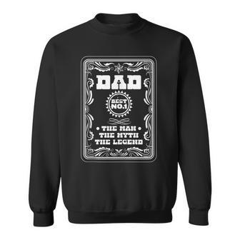Papá Mejor El Hombre El Mito La Leyenda Día Del Padre Papá In Mangas Camisa de entrenamiento - Regaloses