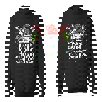 Papi Claus Christmas Lights Pajama Family Matching Tank Top Sweatshirt Unisex | Mazezy