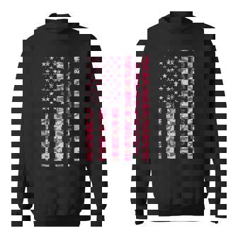 Pararescue Air Force Jumper Pink Camo USA Flag Distressed Sweatshirt Unisex | Mazezy
