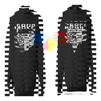 Pardoned Thanksgiving Turkey Sunglasses USA Flag Sweatshirt Unisex | Mazezy