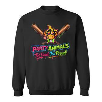 Party Animals Baseball Jersey Sweatshirt - Thegiftio UK