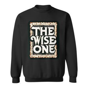 Passover The Wise One Matzah Jewish Pesach Sweatshirt - Thegiftio UK