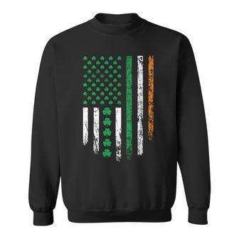 Patriotic Irish American Flag Ireland St Patrick's Day Sweatshirt - Thegiftio UK