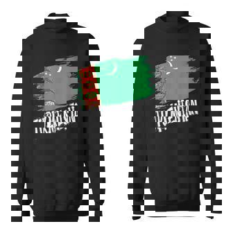 Patriotic Retro Turkmen Flag Turkmenistan Sweatshirt Unisex | Mazezy