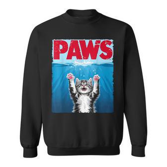 Paws Divertida Para Amantes De Los Tiburones Y Gatos Camisa de entrenamiento - Regaloses