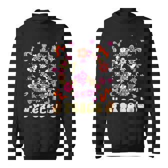 Peace 60年代風 フラワーデザイン スウェットシャツ - Kawaiitshirt