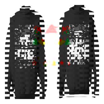 I Come In Peace I'm Peace Couple Matching Christmas Sweatshirt - Monsterry