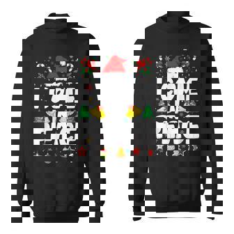 I Come In Peace I'm Peace Couple Matching Christmas Sweatshirt - Thegiftio