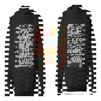 Peace Love Slacklining 60s 70s Hippie Retro Slackliner Sweatshirt Unisex | Mazezy