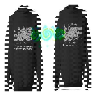 Peace Lovehenaniganst Patrick's Day Green Tie Dye スウェットシャツ - Kawaiitshirt