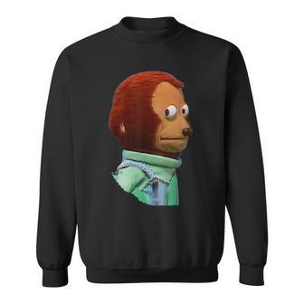 Pedro The Monkey Meme Iconic Side-Eye Expression Sweatshirt - Thegiftio UK