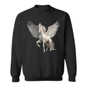 Pegasus Winged Flying Horse Greek Ancient Mythology Sweatshirt - Thegiftio UK