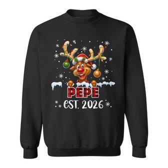 Pepe Est 2026 Christmas Reindeer Plaid Pajamas New Baby Sweatshirt Unisex | Mazezy