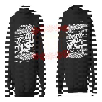 Peppermint Posse Festive Christmas Candy Theme Family Match Sweatshirt | Mazezy