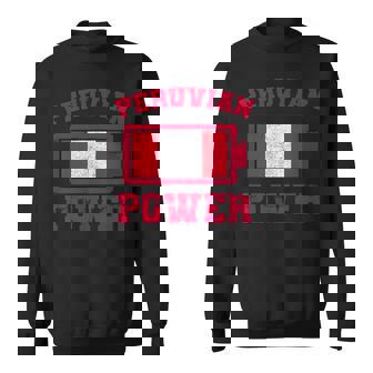 Peru Flag Day Perú Battery Peruvian Power Sweatshirt Unisex | Mazezy