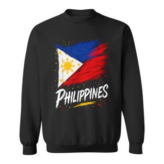 Philippines Filipino Flag Sweatshirt - Monsterry