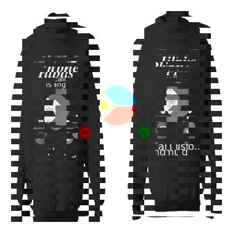 Philippines Is Calling And I Must Go フィリピン国旗シャツ スウェットシャツ - Kawaiitshirt