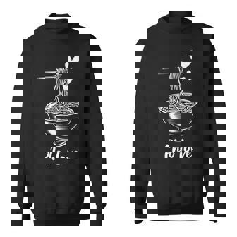 Pho Love Noodle Bowl Heart Sweatshirt Unisex | Mazezy