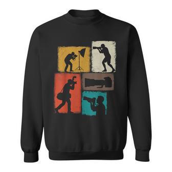 Photographer Vintage Collage Photography Photojournalist Sweatshirt | Mazezy