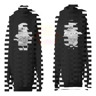 Pibble Meme Wash My Belly Sweatshirt | Mazezy