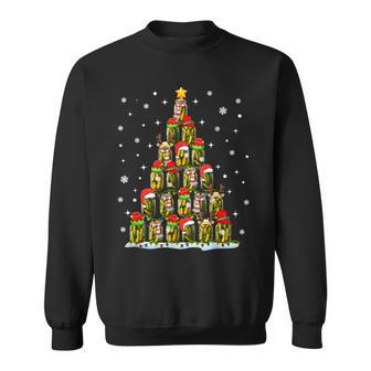 Pickle Lover Christmas Pajama Pickles Jar Xmas -Family Black Small Sweatshirt - Thegiftio