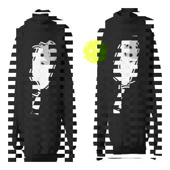 Pickleball Racket And Ball Sweatshirt Unisex | Mazezy