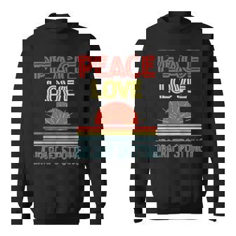 Piece Love Aircraft Spotting Funny Sweatshirt Unisex | Mazezy