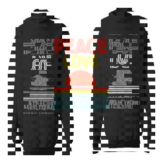 Piece Love Amateur Astronomy Funny Sweatshirt Unisex | Mazezy