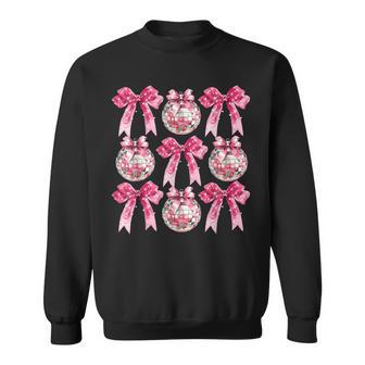 Pink Disco Ball Coquette Happy New Years 2026 Sweatshirt - Thegiftio UK