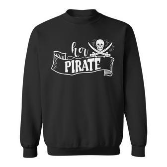 Her Pirate His Booty Holiday Vacation Matching Cruise Couple Sweatshirt - Thegiftio UK