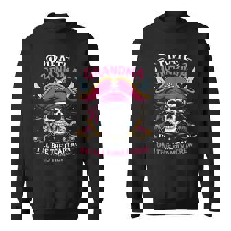 Pirate Grandma Skeleton Freeboater Boat Captain Pirate Sweatshirt Unisex | Mazezy