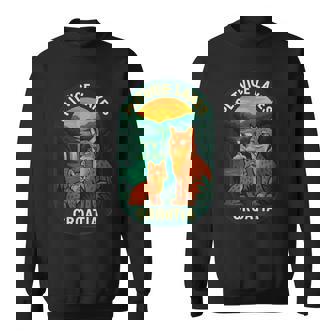 Plitvice Lakes Croatia Nature Lynx Badge Art Sweatshirt Unisex | Mazezy