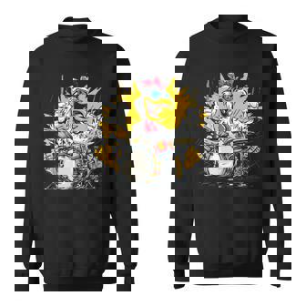 Pollo Rítmico Con Batería Para Amantes De Los Bateristas Manga Larga Camisa de entrenamiento - Regaloses