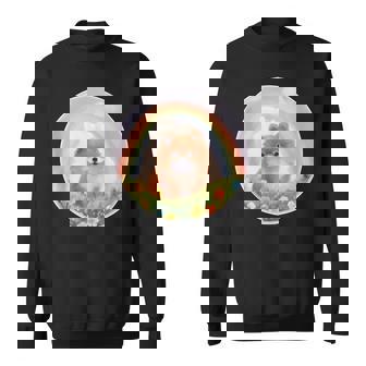 Pomeranian Rainbow Bridge Memorial Cute Colorful Dog Tank Top Sweatshirt Unisex | Mazezy