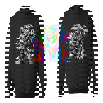 Pop Art Great Dane Dog German Mastiff Sweatshirt Unisex | Mazezy