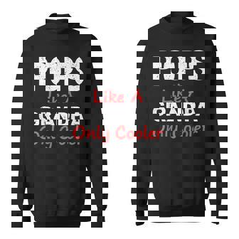 Pops Grandpa Cooler From Grandkids Father's Day Pops Sweatshirt Unisex | Mazezy