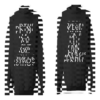 Pretend I'm A Giant Asparagus Halloween Couples Matching Sweatshirt Unisex | Mazezy